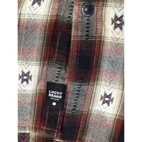 Lucky Brand Pearl Snap Western Style Cowgirl Women's Size Large - Picture 3 of 7